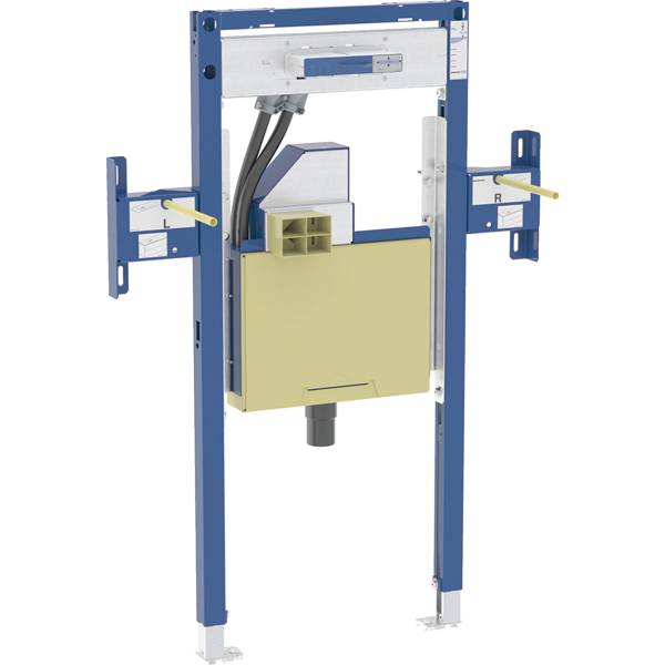 Geberit Duofix element for Geberit ONE washbasin, small projection and Geberit ONE wall-mounted tap, part-height, with concealed turn trap, with concealed Clou - Duofix installation element