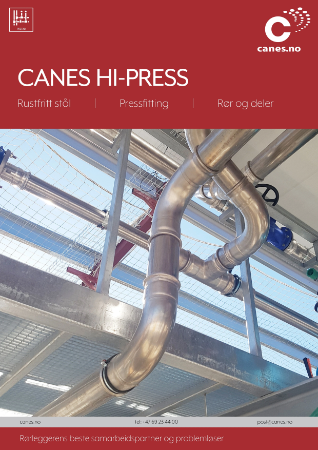 Brosjyre Canes Hi-Press rustfritt