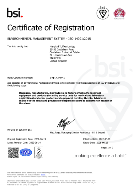 BSI Environmental Management System ISO 14001:2015