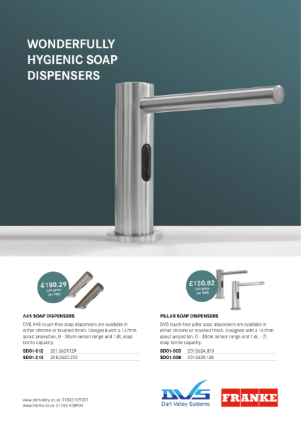 Touch-free soap dispensers