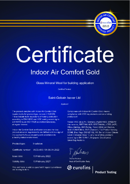 Indoor Air Comfort – Eurofins