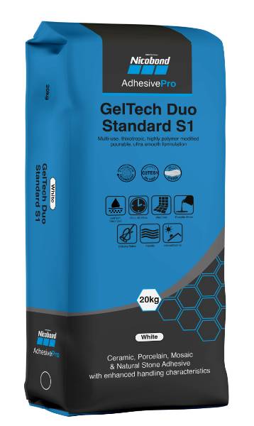 Nicobond GelTech Duo Standard S1 - Wall and Floor Tile Adhesive
