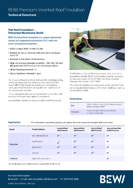 BEWI Premium Inverted Roof Insulation
