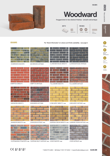 Woodward Brick Data Sheet