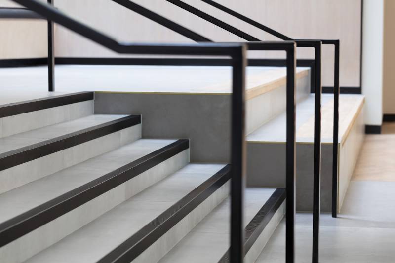 Aluminium Stair Nosings for Ceramic Tiled Stairs