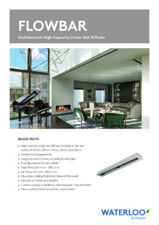 FLOWBAR – Architectural High Capacity Linear Slot Diffuser - Linear ...