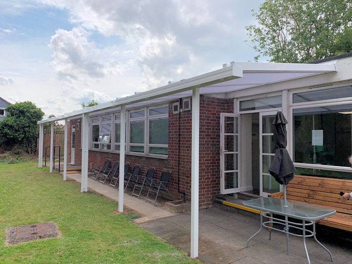 Ickenham Clinic - wall mounted canopy