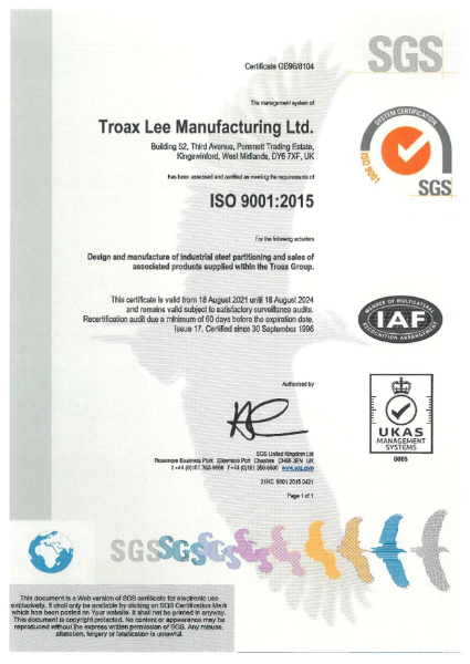 QA Certificate