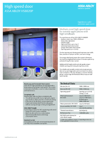 ASSA_ABLOY_HS8020P_Product_Leaflet