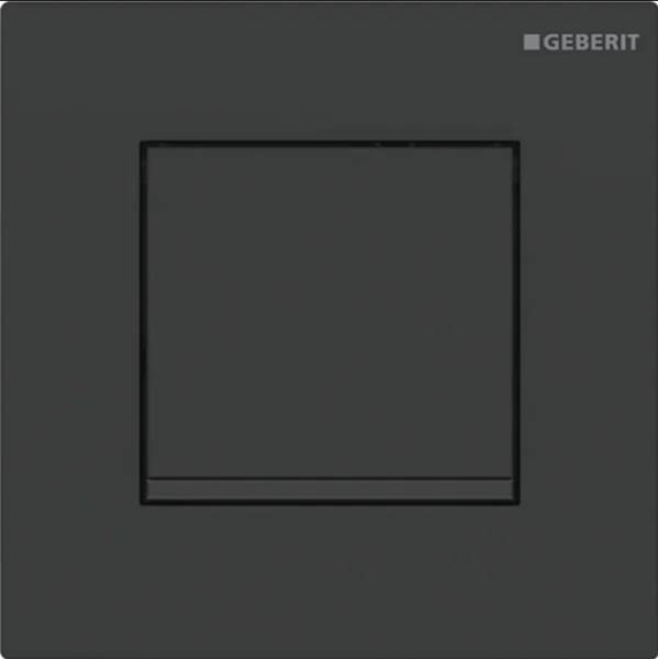 Geberit urinal flush control with pneumatic flush actuation, Type 20 (ex. Type 30) flush plate, square