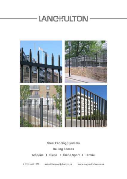 Railing Fences: Modena, Siena, Siena Sport & Rimini