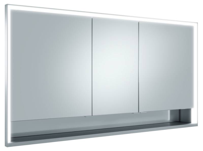 Bathroom Mirror Cabinet - (3 Door) with Lighting - Recessed & Wall Mounted options - ROYAL LUMOS