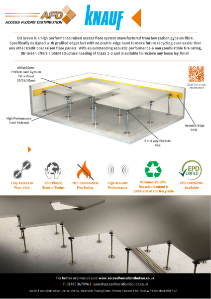 Knauf DB Green Raised Access Floor System AFD Datasheet