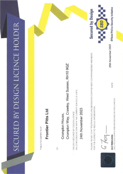 Secured by Design accredited