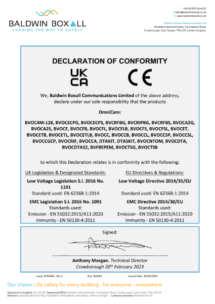 Certificate of Approval cdfa
