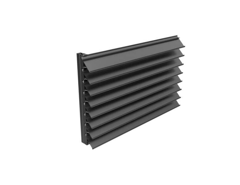 Kingfisher KW75HPG Single Bank High Performance Weather Louvres - Weather Protection Louvre System