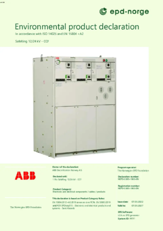 NEPD-3385-1903-EN SafeRing 12/24 kV - CCF.pdf | ABB Electrification ...