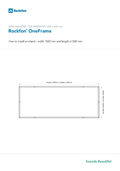 GRP Rockfon OneFrame | Dznl-A24 Edge