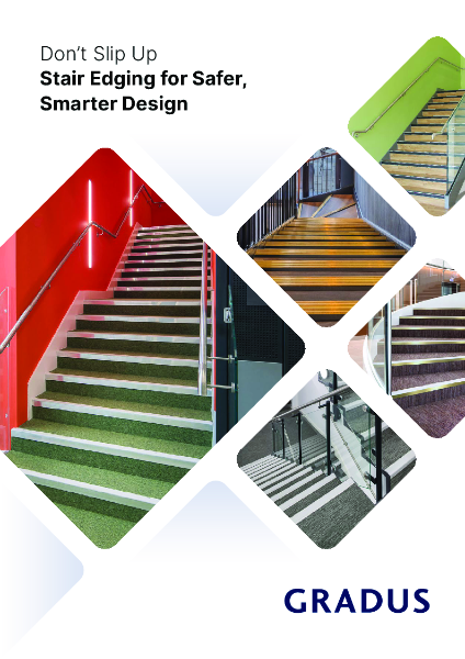 Don’t Slip Up
Stair Edging for Safer,
Smarter Design