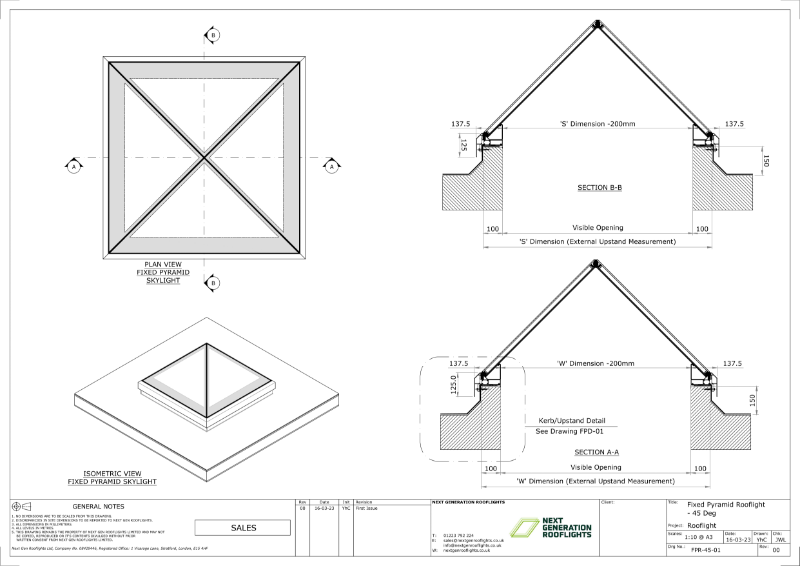 Fixed Pyramid Rooflight