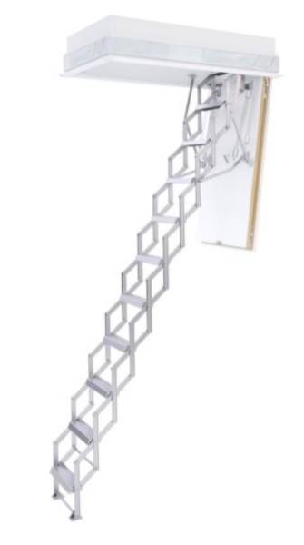 Ecco - Concertina Loft Ladder - Insulated Hatch