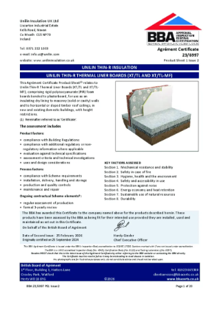 BBA Agrément Certificate