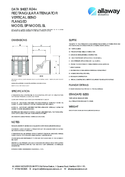 A04H Vertical Bend Attenuator