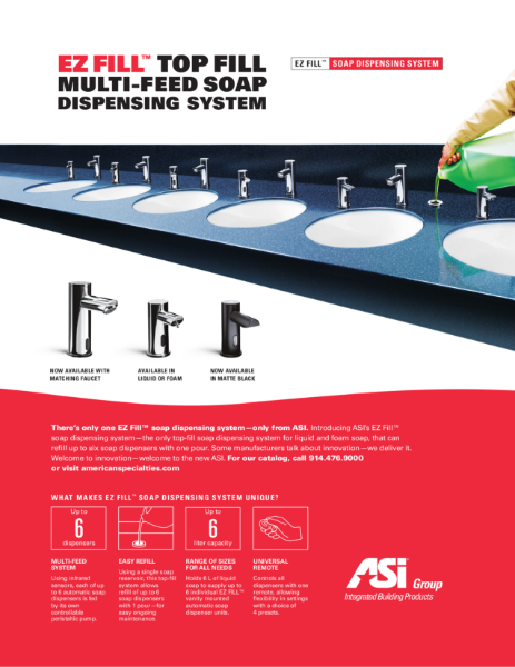 Top Fill Multi-Feed Soap Dispensing System