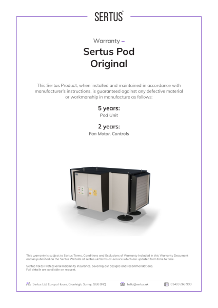 Sertus Pod Original Warranty
