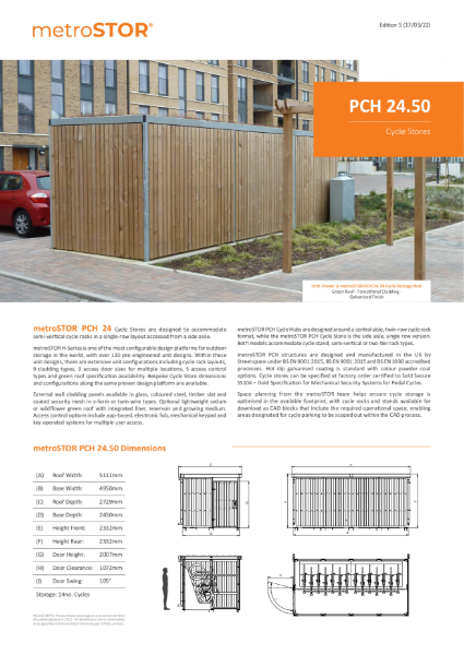 PCH 24.50 Data Sheets