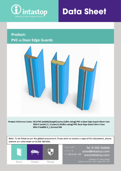 Datasheet - PVCu  Door Edge Guard