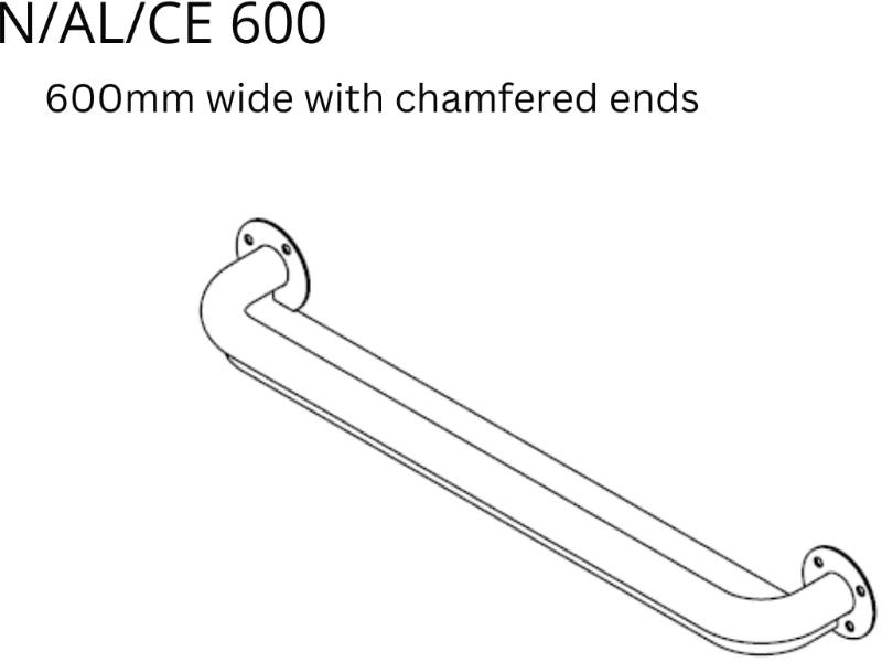 Anti-Ligature Fixed Grab Rail - support rails