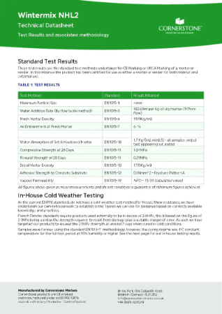 Wintermix NHL2 - Technical Datasheet
