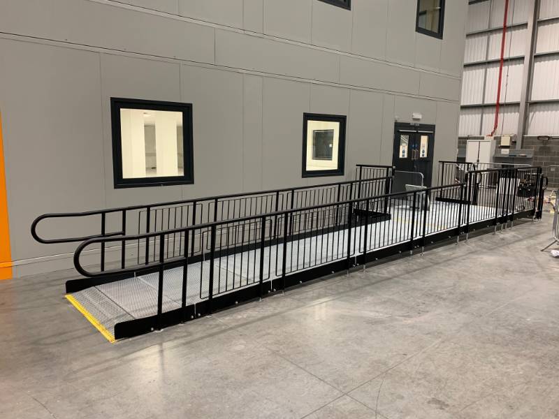 Modular Steel Internal Ramp – DDA, Part M & BS 8300 Compliant ...