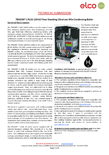 Technical Submission - TRIGON L PLUS 120 H2