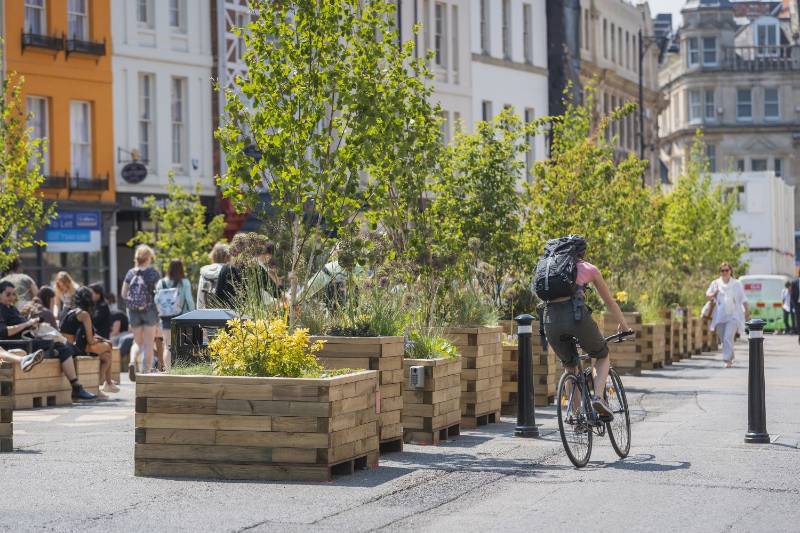 Broad Street Moveable Planters