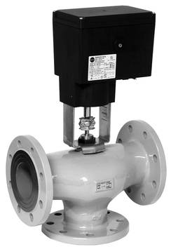 3 Port Motorised Valve - Flanged 3260 - Three-way Valve and Actuator