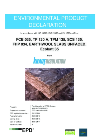 EPD-IES-0010369:005 (S-P-10369) FCB 035, TP 120 A, TPM 135, SCS 135 ...