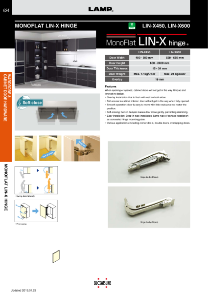 LIN-X450 and 600 Product Catalogue