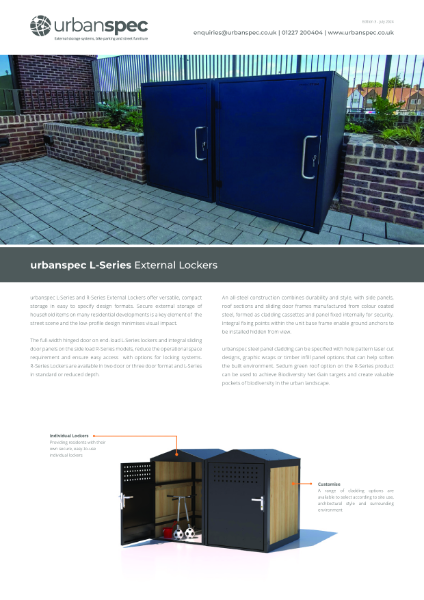 L-Series External Lockers Data Sheets