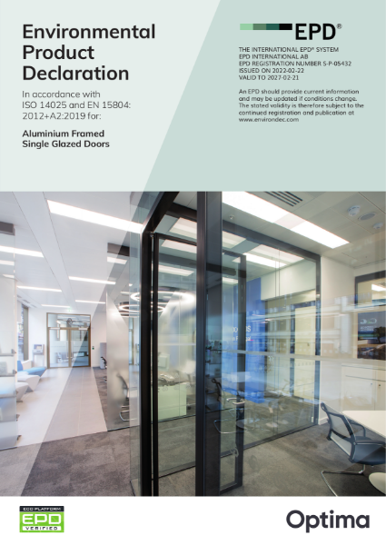 009816 (0) - EPD - Single Glazed Doors