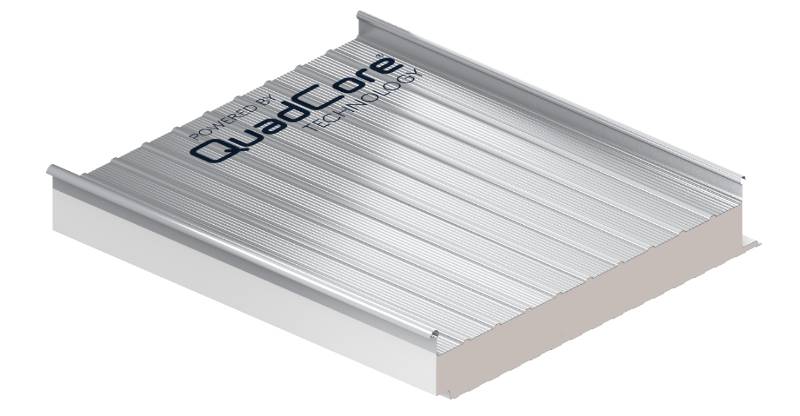QuadCore KingZip Roof Panel (Steel External Face)