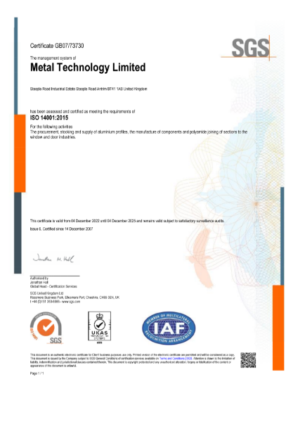 ISO 140001 : 2015