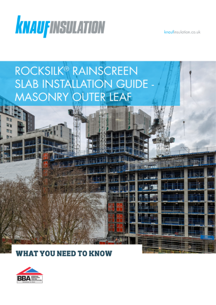 Rocksilk® RainScreen Slab Installation Guide - Masonry Outer Leaf