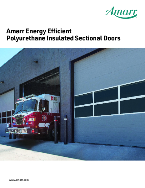 Amarr Energy Efficient Polyurethane Insulated Sectional Doors - Brochure