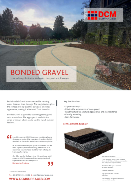 Data Sheet - Bonded Gravel