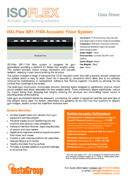 ISO-Flex SR1-110A Data Sheet