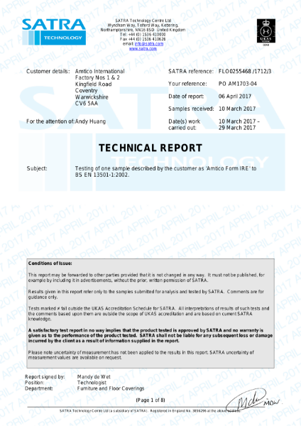 Form LVT IRE Fire Certificate