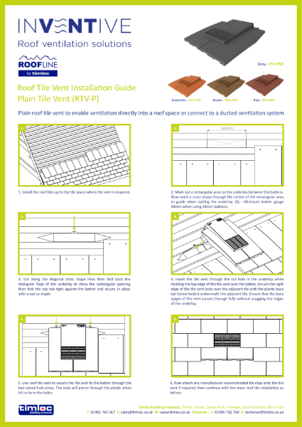 Plain Roof Tile Vent Installation Guide