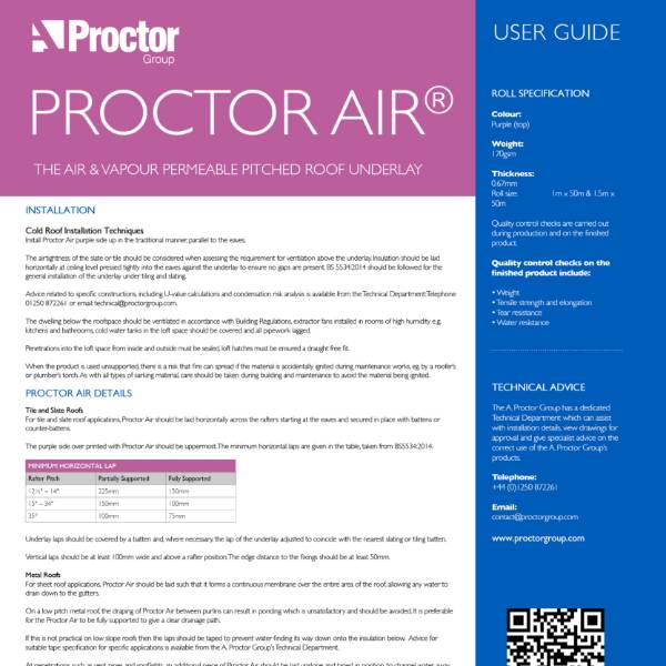 Proctor Air Installation Guide